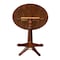 International Concepts Round 42 in Round Dual Drop Leaf Pedestal Table, 42.3 inH, Espresso, 42 in W, 42 in L, 42.3 in H K581-42DPT-27B-6B-2 - alternate 5